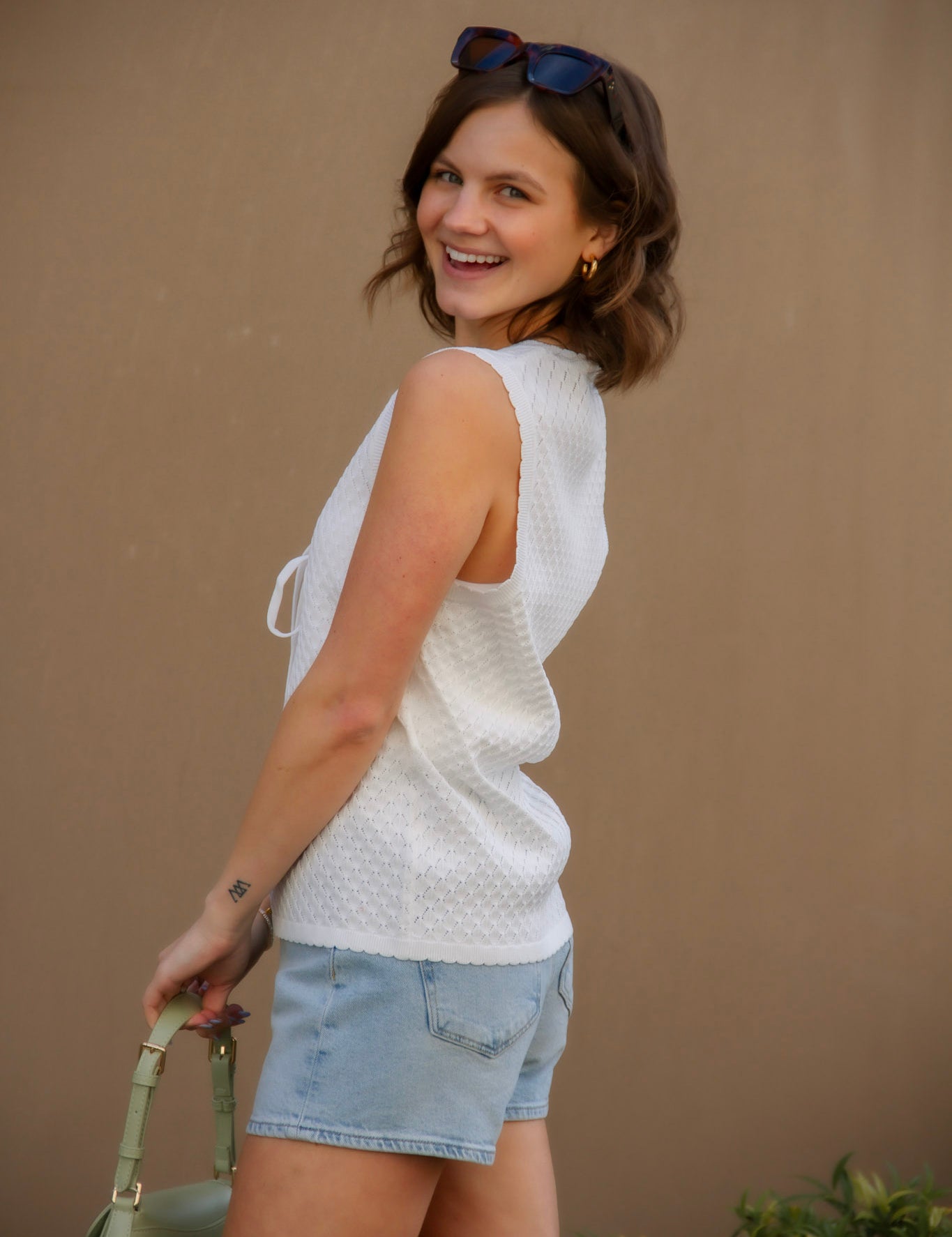 Gigi Longline Knit Vest