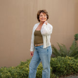 Trin Light Weight Cable Knit Cardigan