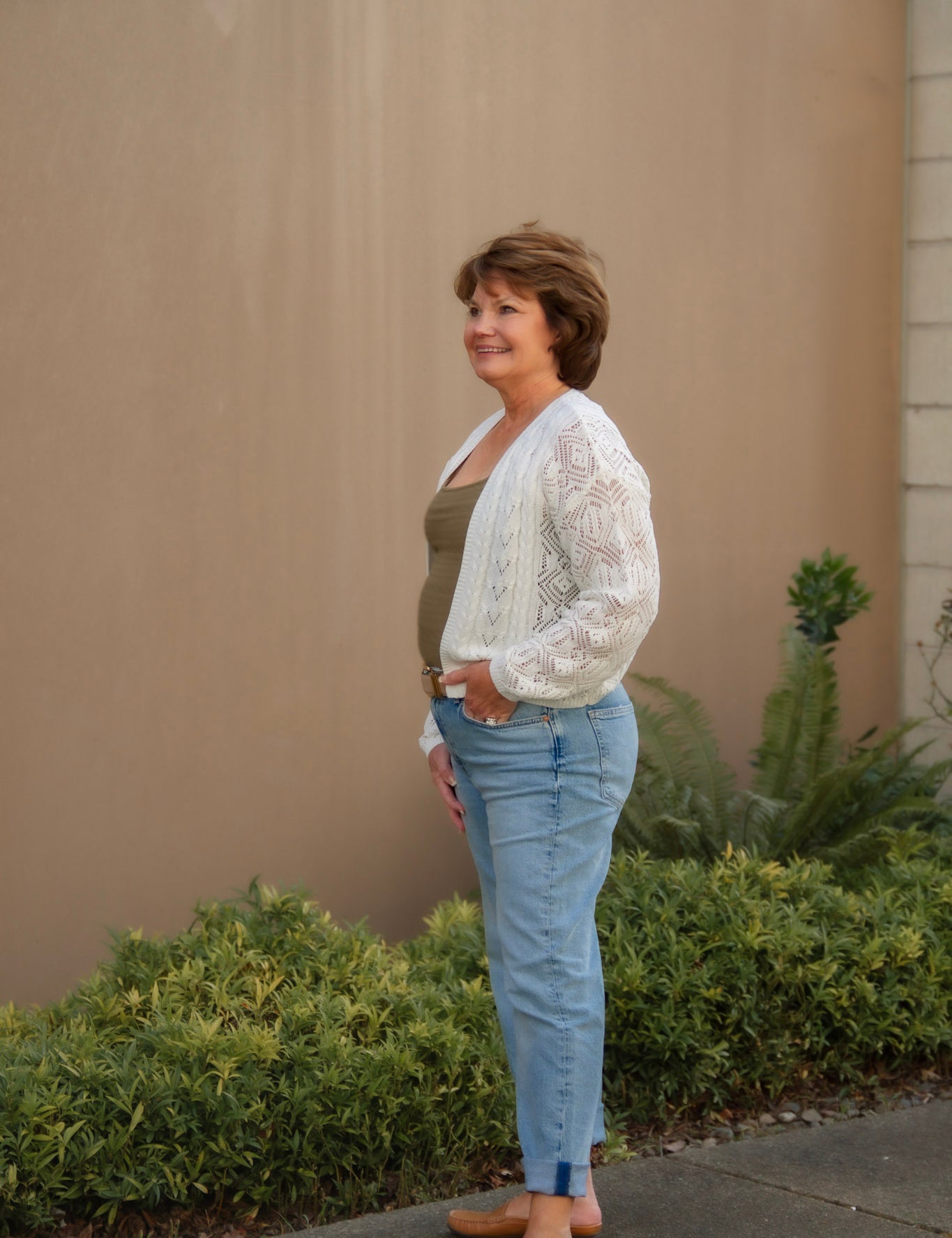 Trin Light Weight Cable Knit Cardigan