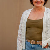 Trin Light Weight Cable Knit Cardigan