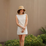 Porto Eyelet Mini Dress