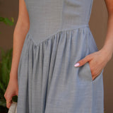 Billy Linen Midi Dress