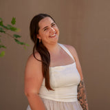 Layla White Halter Tank