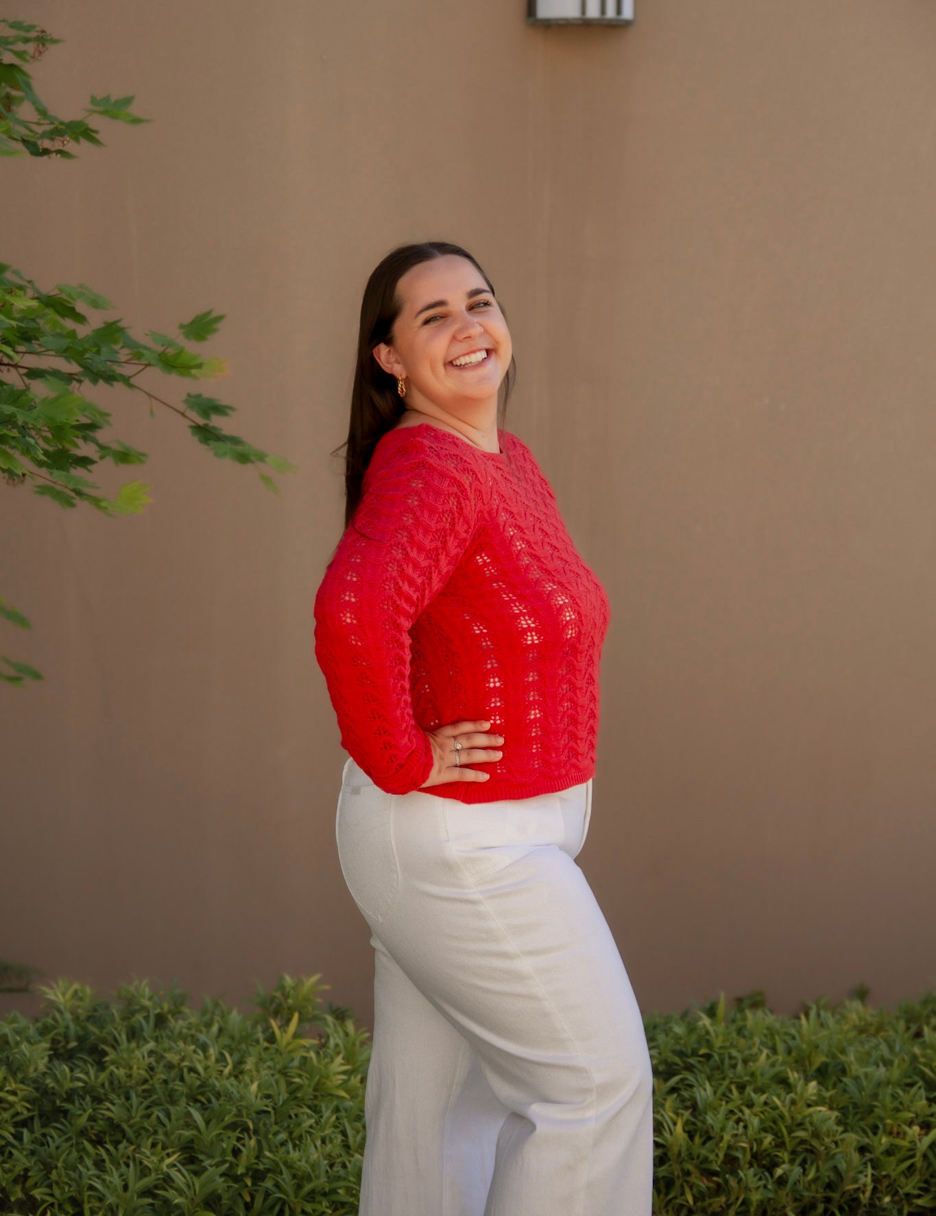 Lily Scalloped Open Knit Sweater