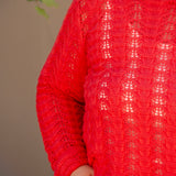 Lily Scalloped Open Knit Sweater