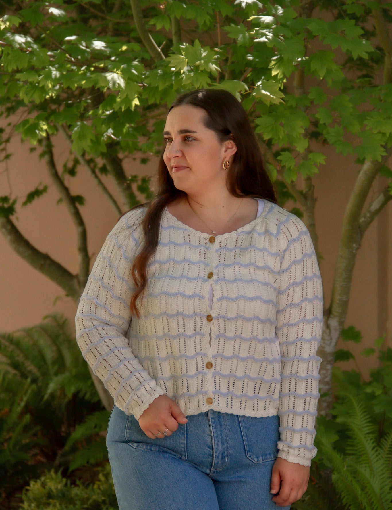 Miriam Crochet Knit Cardigan
