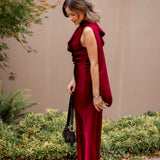Cabaret Cowl Maxi Dress