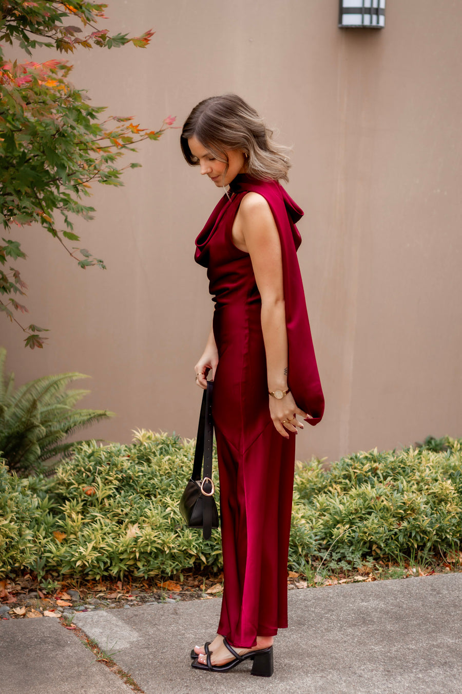 Cabaret Cowl Maxi Dress