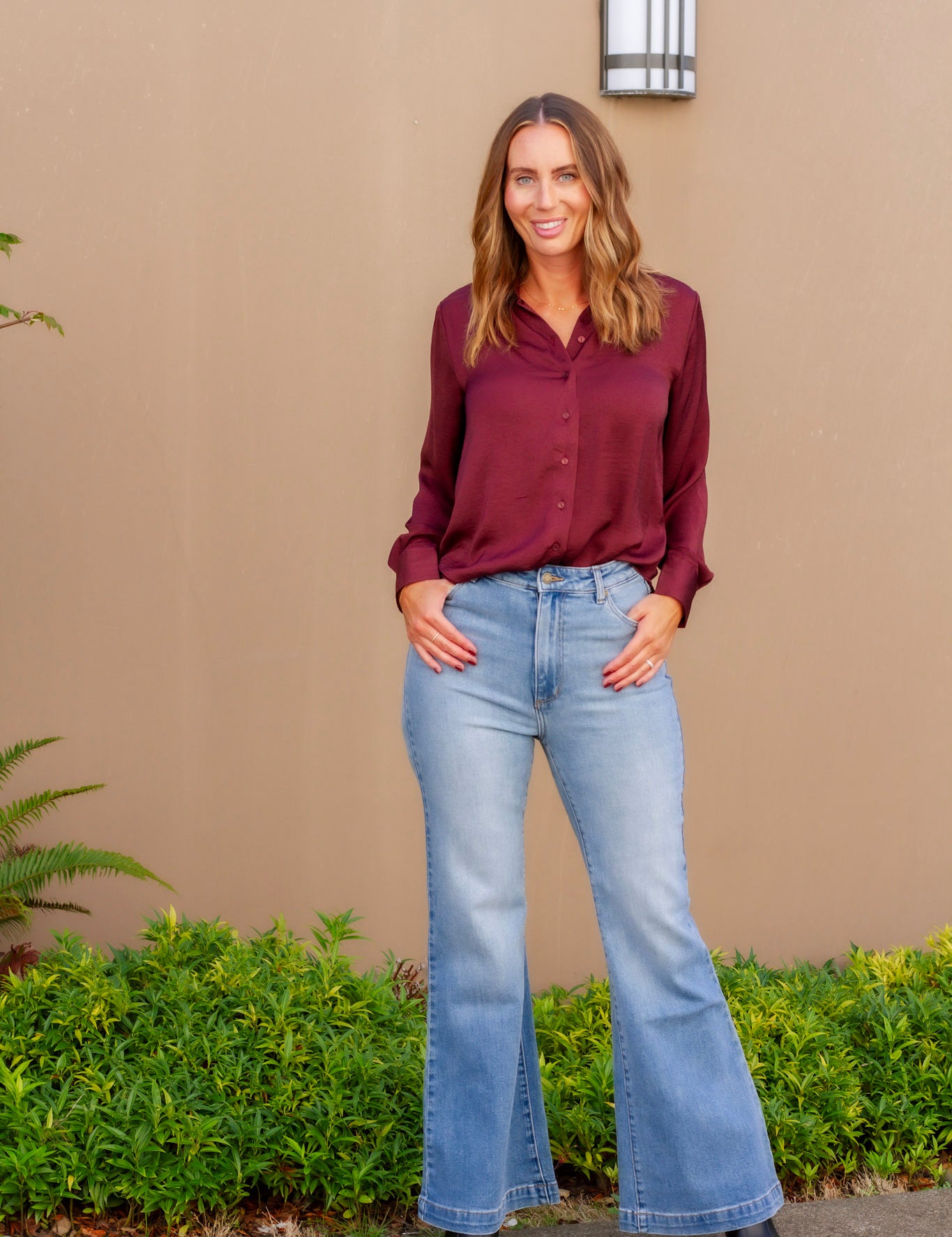 Gianna LS Satin Blouse