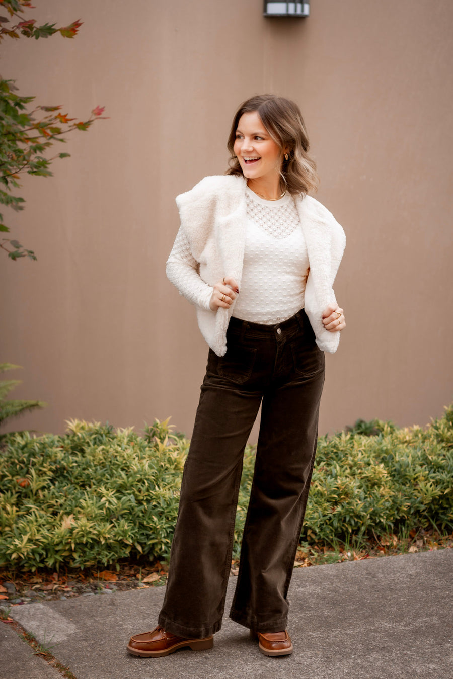 Elsa Faux Shearling Vest