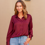 Gianna LS Satin Blouse