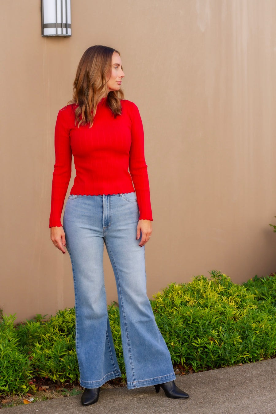 Norma Long Sleeve in Red