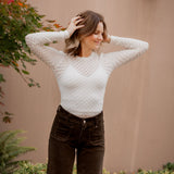 ASTR Dex Textured Sweater Top