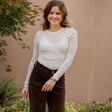 ASTR Dex Textured Sweater Top