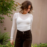 ASTR Dex Textured Sweater Top
