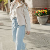 Maiven Cardigan - Mini Stripe in Cream