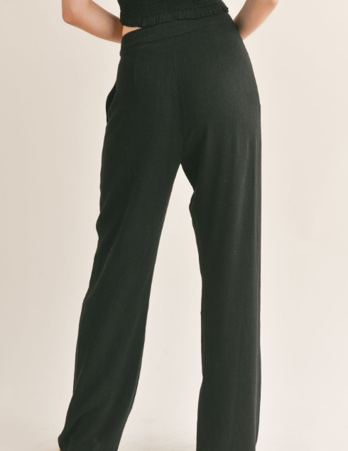 At Ease Linen Blend Trouser