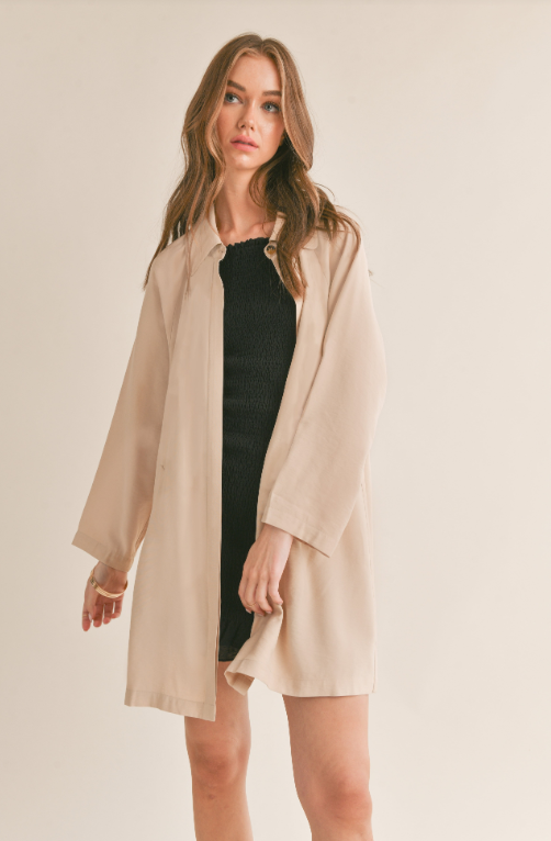 Relaxed Raglan Half Coat