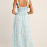 Jean Paisley Maxi Dress