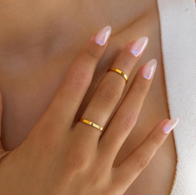 Staple Ring - Gold