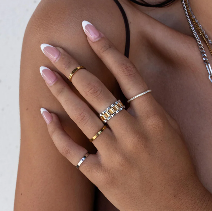 Staple Ring - Gold