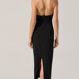 ASTR Alanna Halter Cowl Neck Dress