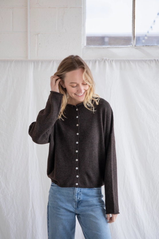 Maiven Cardigan - Chocolate