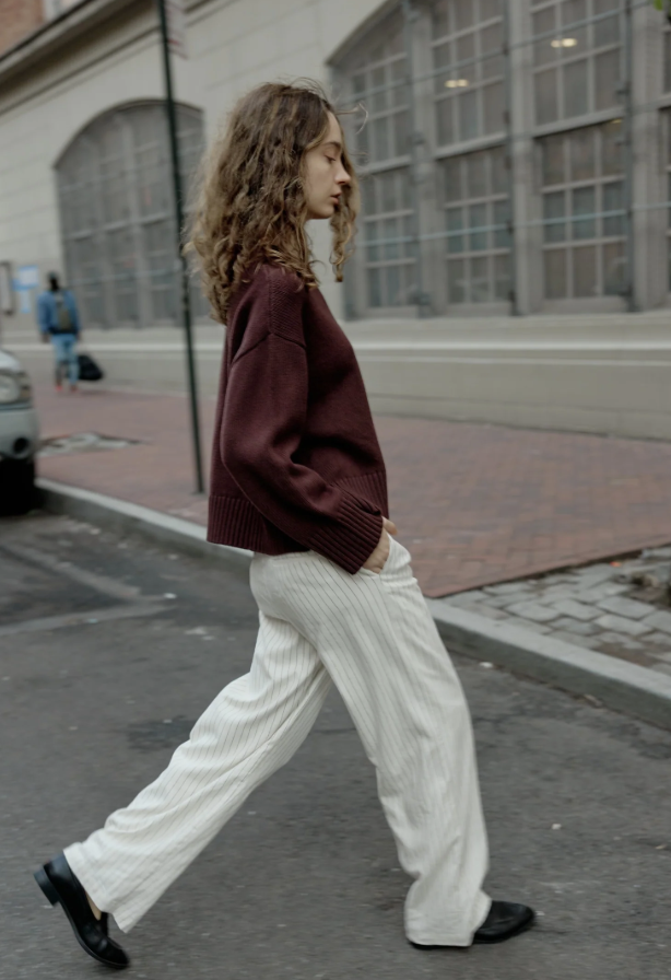 Asher Sweater - Brown & Olive