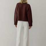 Asher Sweater - Brown & Olive