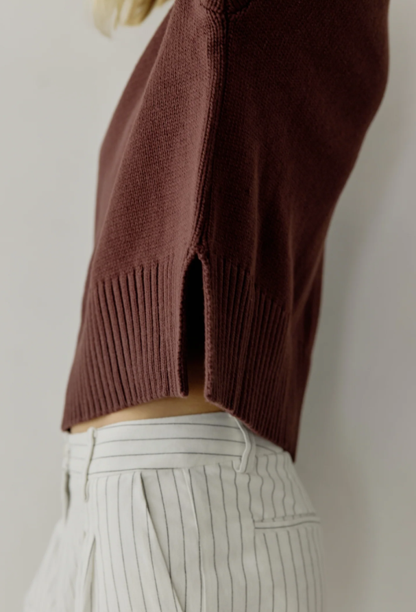 Asher Sweater - Brown & Olive