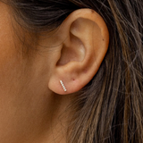 Boca Bar Studs - Gold