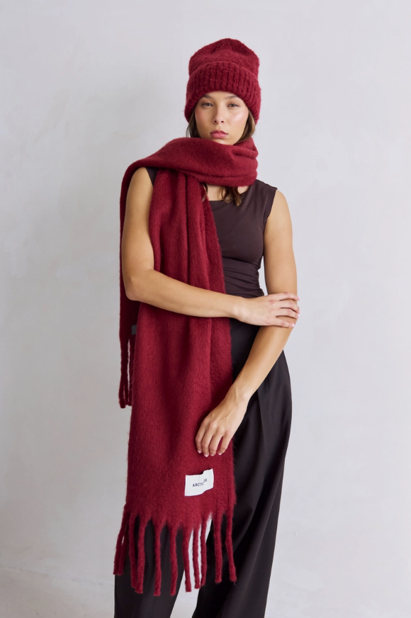 The Reykjavik Beanie Hat - Burgundy