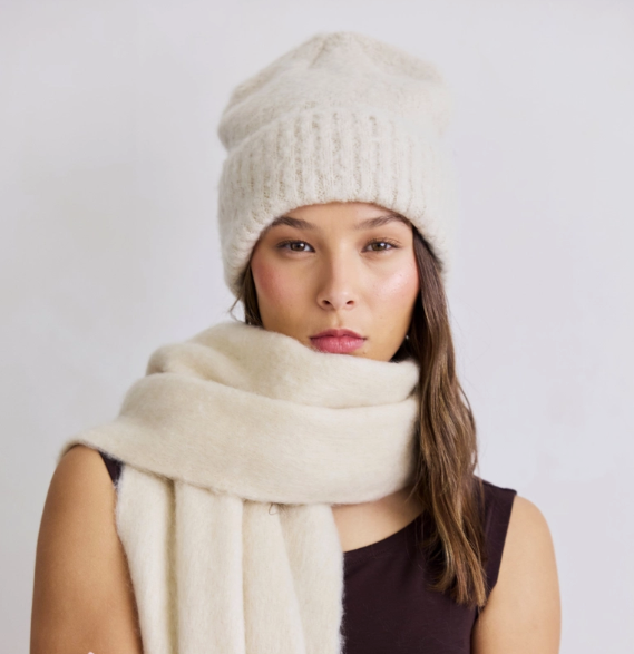 The Reykjavik Beanie Hat - Pebble Beige