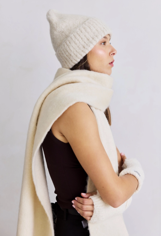 The Reykjavik Beanie Hat - Pebble Beige