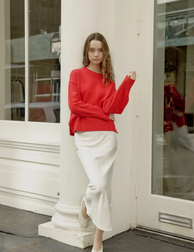 Asher Sweater - Cherry Red
