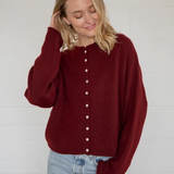 Maiven Cardigan - Wine