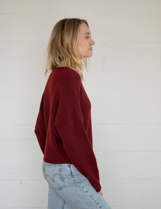 Maiven Cardigan - Wine