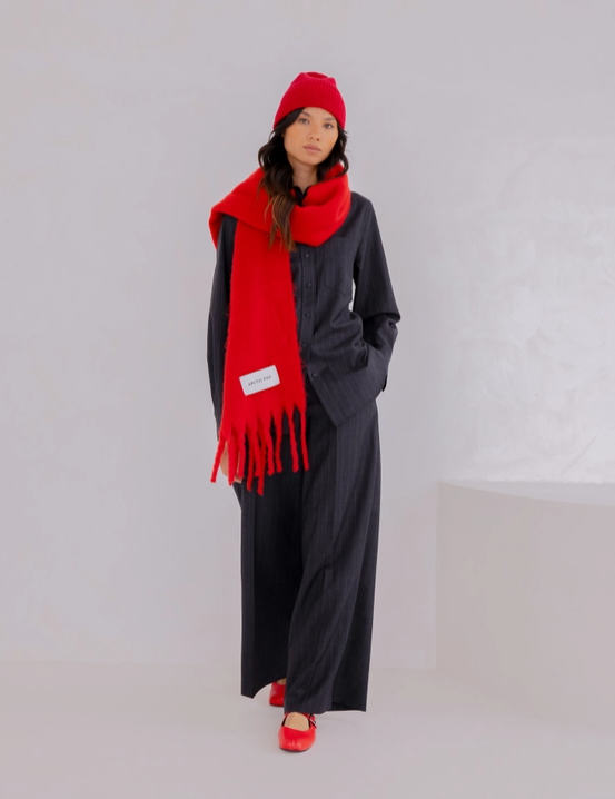 The Stockholm Scarf - Crimson Red