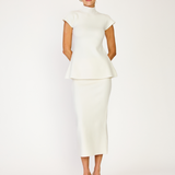 Druna Knit Peplum Top by Line & Dot