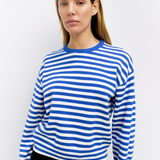 Kinsley Sweater - Cobalt/White