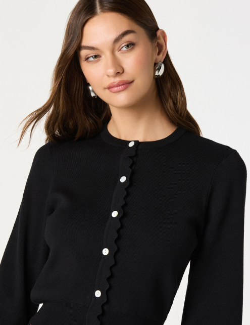 ASTR Scalloped Cardi