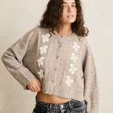 Blanca floral crop cardigan