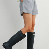Eugene Stripe Drawstring Short - Navy Stripe