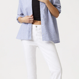 MAVI Kathleen Mid-Rise Slim Boyfriend Jean in White