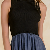 East Side Mock Neck Tank Dress