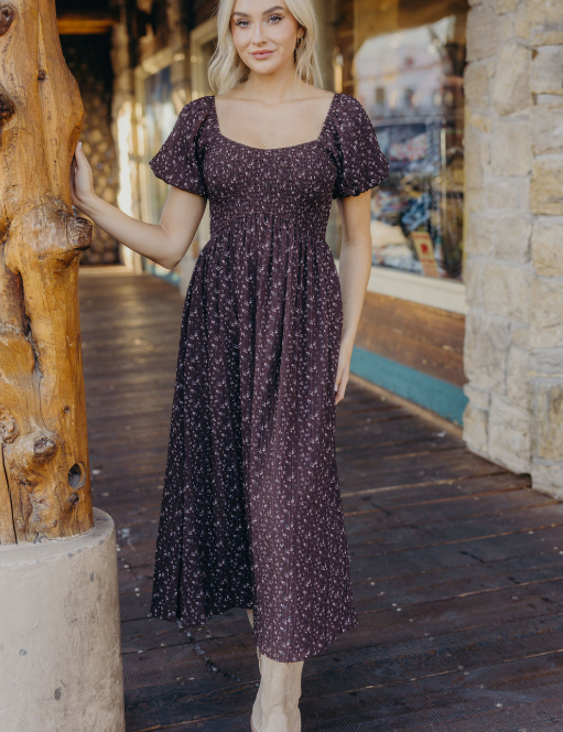 Miley Maxi Dress in Woodland Floral