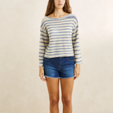 Belle Knit Sweater in Blue