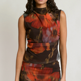 Oasis Mesh Floral Top