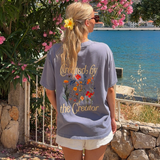 Created by the Creator Tee in Plum