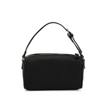 Donna Handle Bag in Black Pebble
